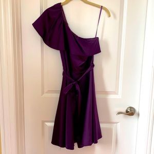 The Limited Purple One Shoulder Dress Size 2